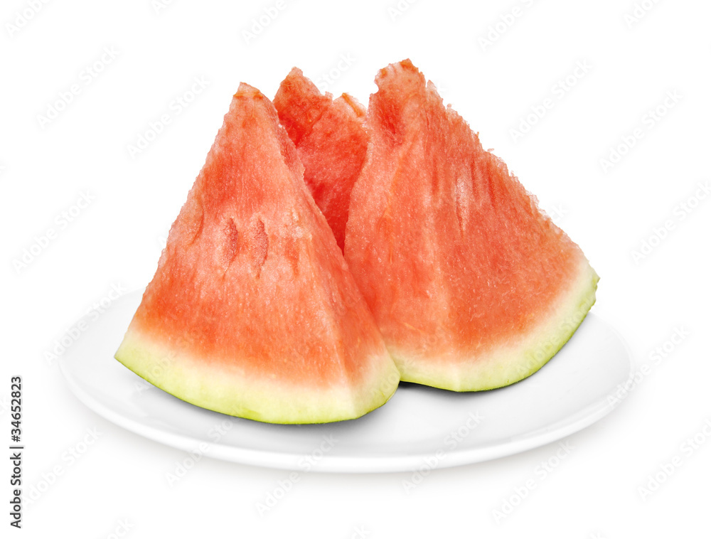 three slices of watermelon three slices of watermelon