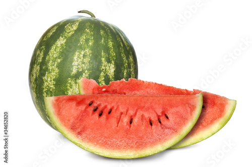 Watermelon with slices