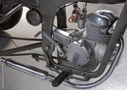 Foto Motore di una vecchia motocicletta