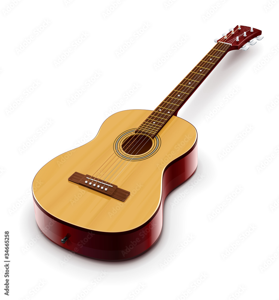 Fototapeta premium acoustic classic guitar