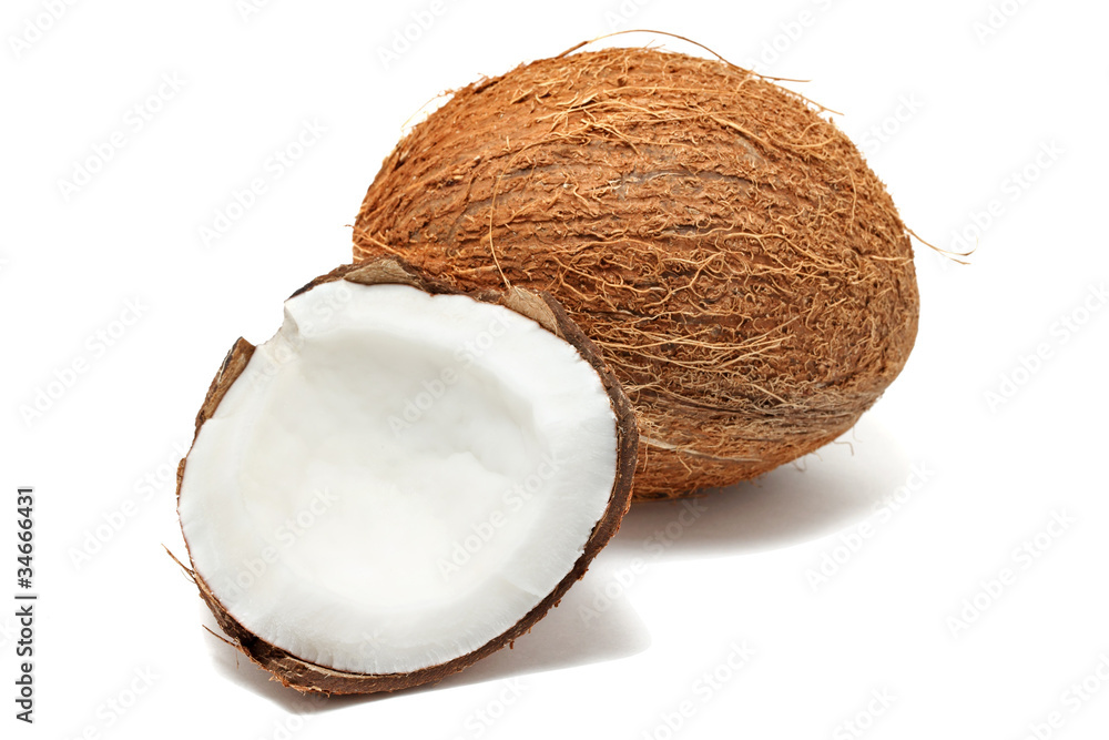 Coconut on white background Coconut on white background