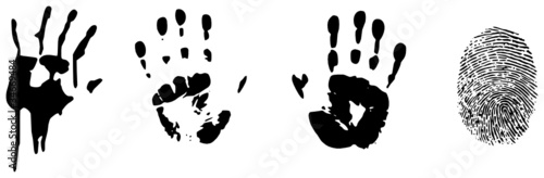 hand and fingerprints