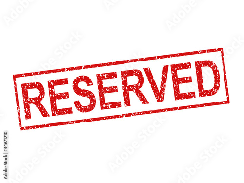 Rubber stamped "Reserved