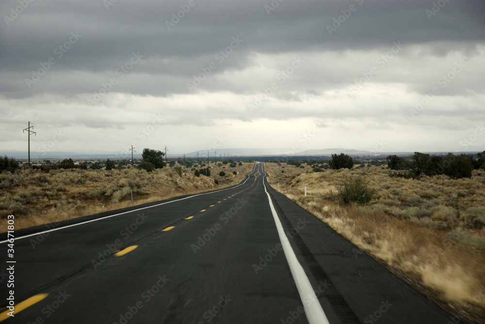 Straight american roads Straight american roads