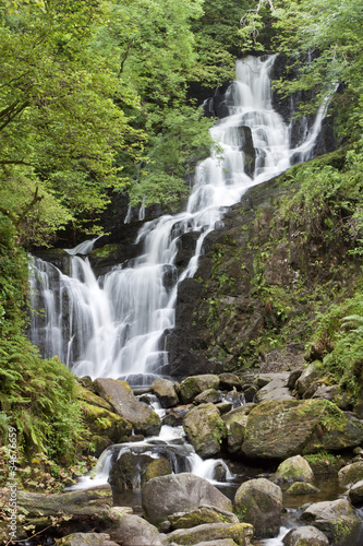 Torc waterfall in National Park Killarney  Ireland.
