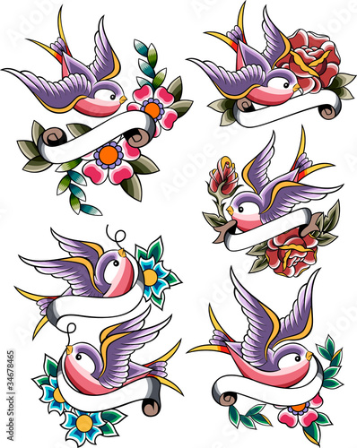 swallow tattoo banner