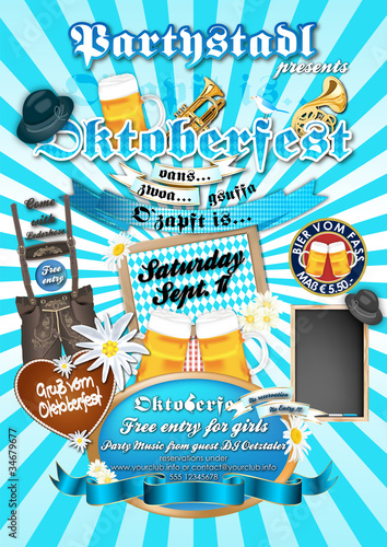 Oktoberfest Plakat Flyer