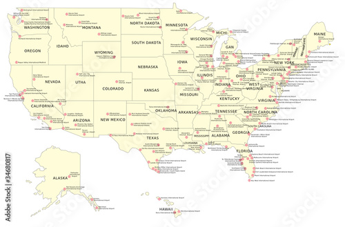 Internationaler Flughafen USA