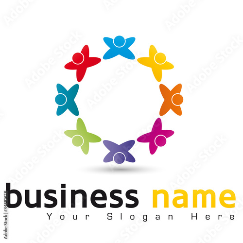 logo business, cercle humain