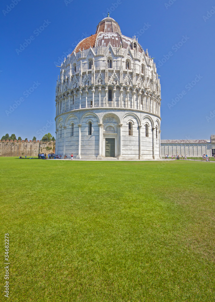 Pisa - Baptistry of St. John in the Piazza dei Miracoli, Italy