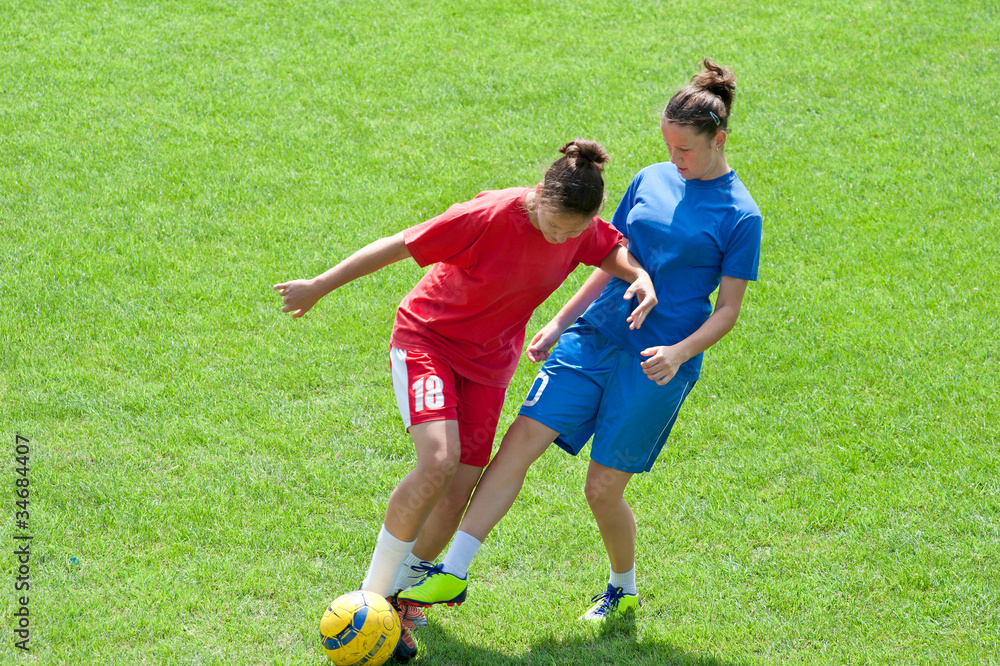 Obraz premium girls soccer