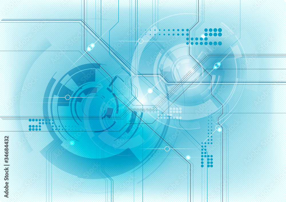 Obraz premium blue tech