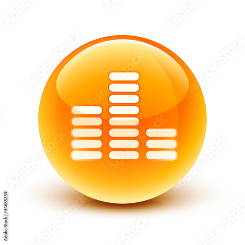 icône equalizer musique / music equalizer icon