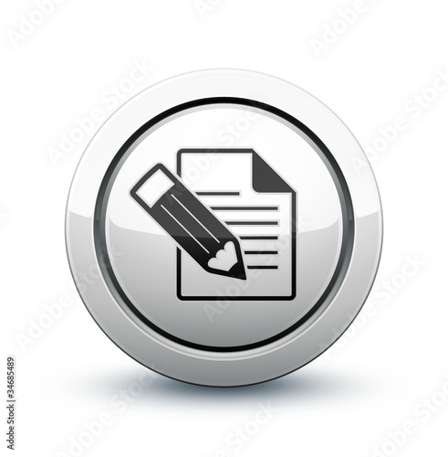 icône fichier document écriture