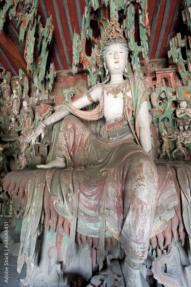 Statue of female buddhist deity
