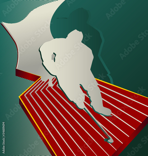 Modern designed sport vector background. Ice Hockey.