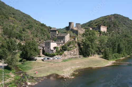 village de brousse le chateau, tarn, aveyron, france