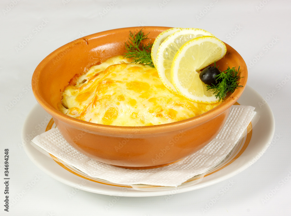 lasagna on bowl lasagna on bowl