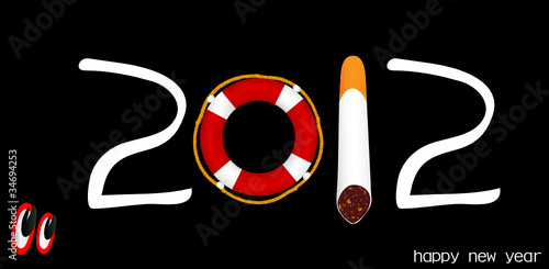 look at the new year 2012 vector illustration photo