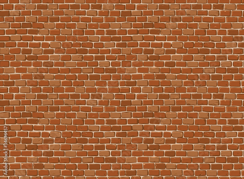 Vector seamless old brick wall