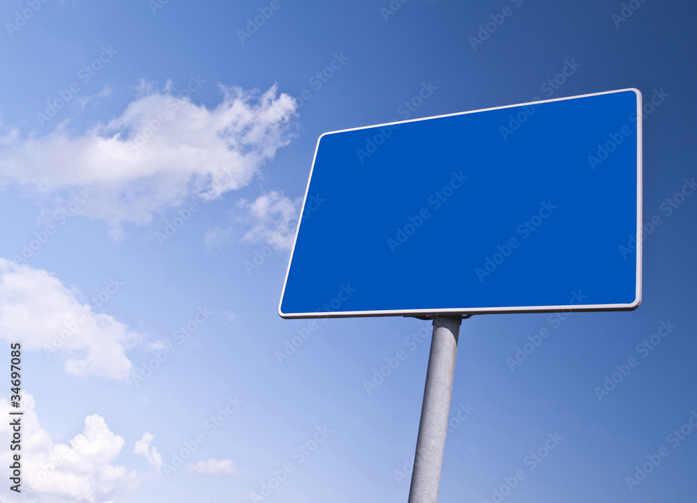 Blank blue road array Blank blue road array