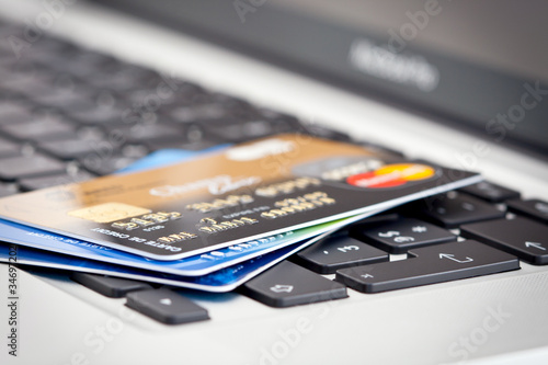 Paiement en ligne par carte de crédit photo