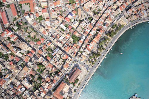 Aerial view on the island of Zakynthos