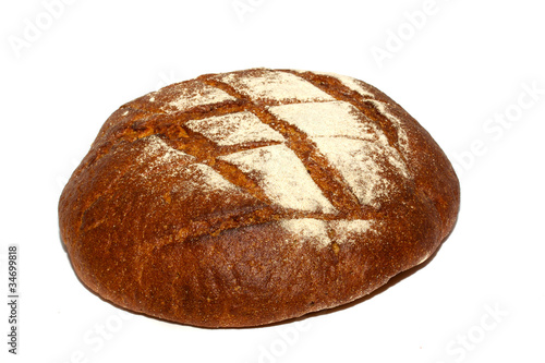 isolated bread on white background