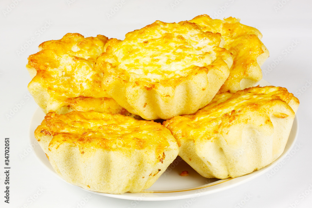 ndividual meat pie with potato topping. ndividual meat pie with potato topping.