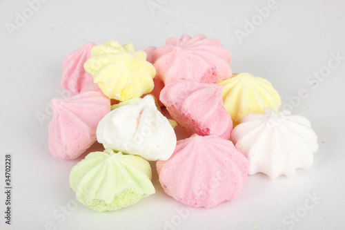 Isolated marshmallow cakes