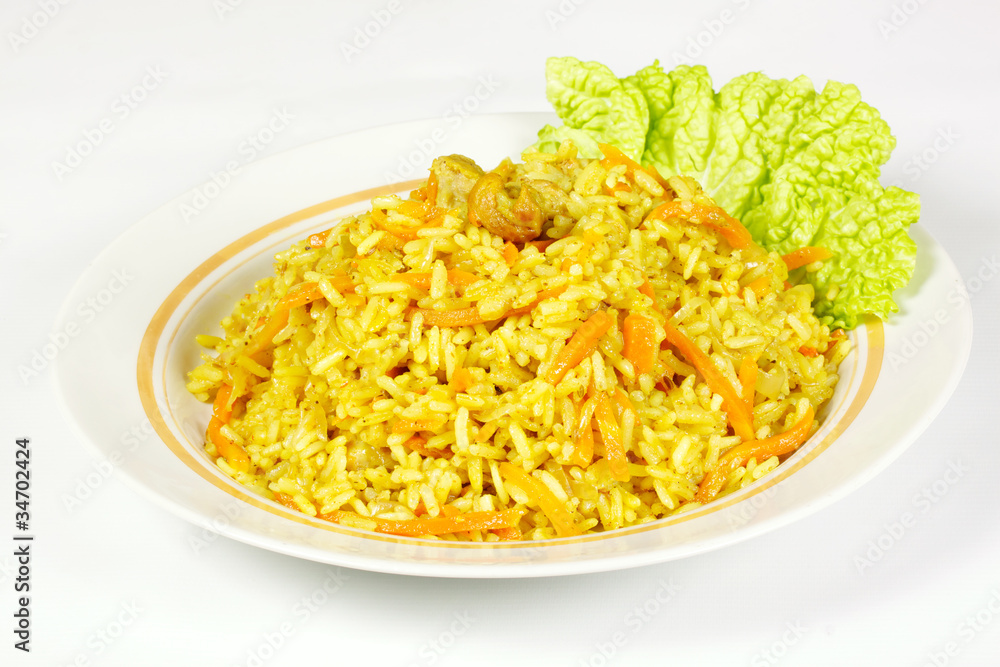 Uzbek national dish - plov Uzbek national dish - plov