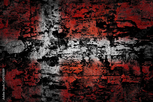 Grunge textured Denmark flag