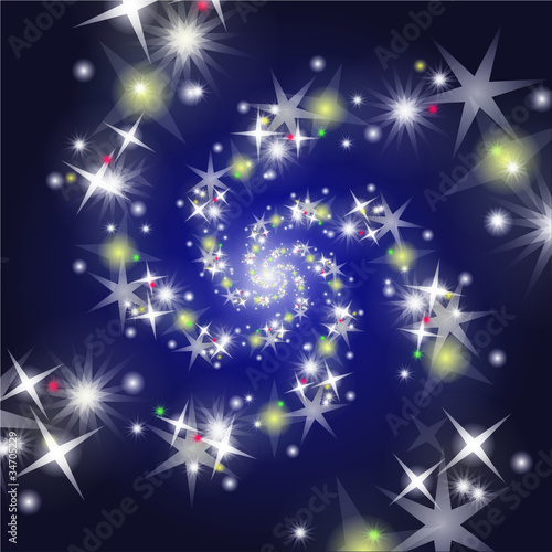 Spirale aus Sternen