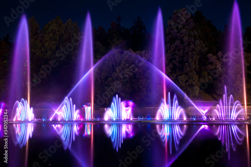 Photography magic fountain in Taiwan