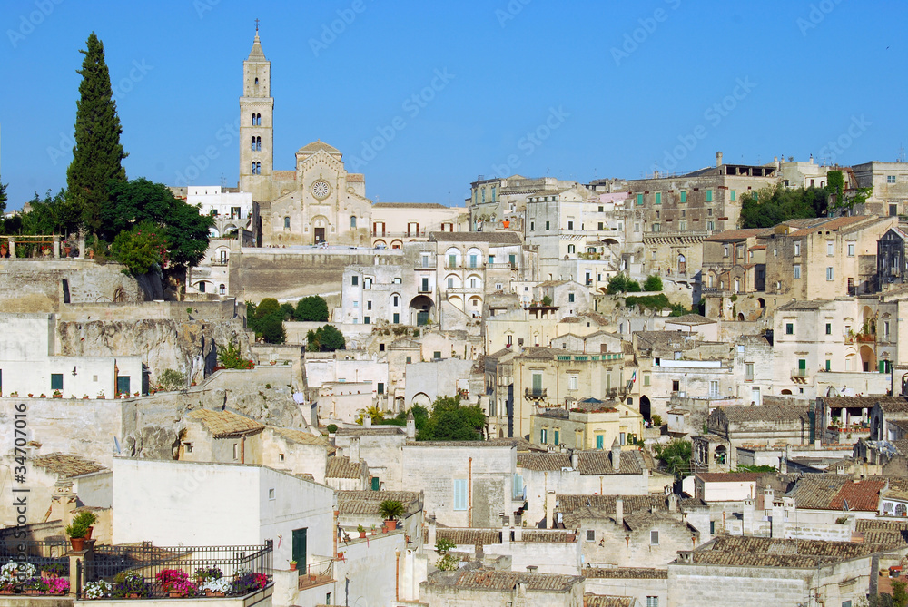 Panoramic of the Sassi of Matera - Basilicata - Italy