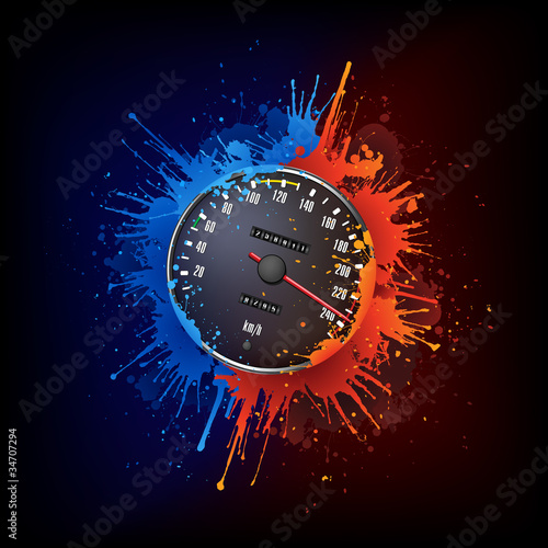 Speedometer in Paint