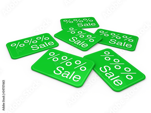 3d sale card green
