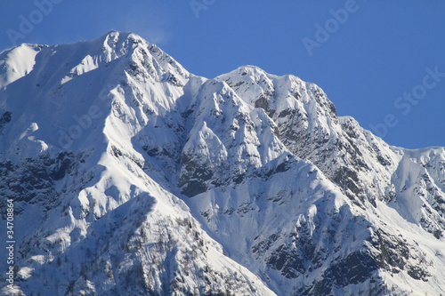 Berge in der Schweiz, Frühling.(Panorama, Teil  2)