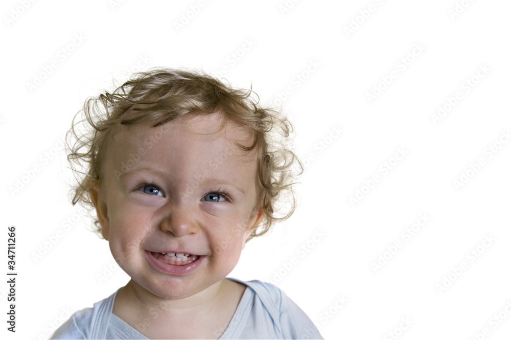 lächelndes Kind auf weißem Hintergrund lächelndes Kind auf weißem Hintergrund