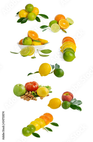 Fototapeta Naklejka Na Ścianę i Meble -  fruits isolated on white