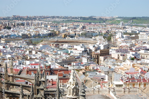 Fototapeta Naklejka Na Ścianę i Meble -  Sevilla, Spain. Aerial view .