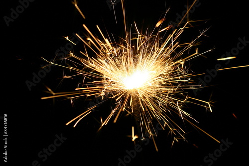 yellow sparkler