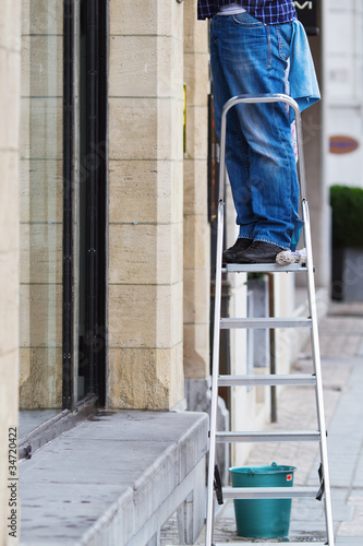 Der Fensterputzer