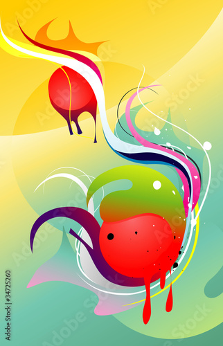 paint abstract color illustration
