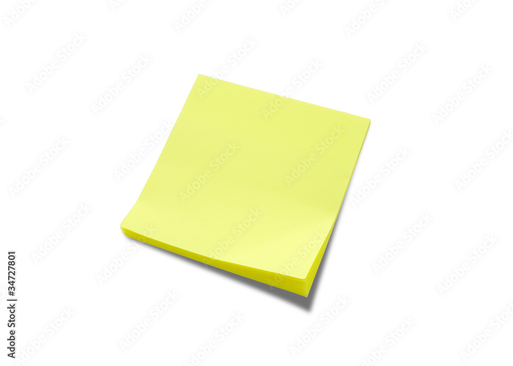 Yellow memo stick Yellow memo stick
