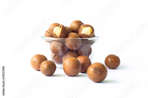 macadamia in small glass cup