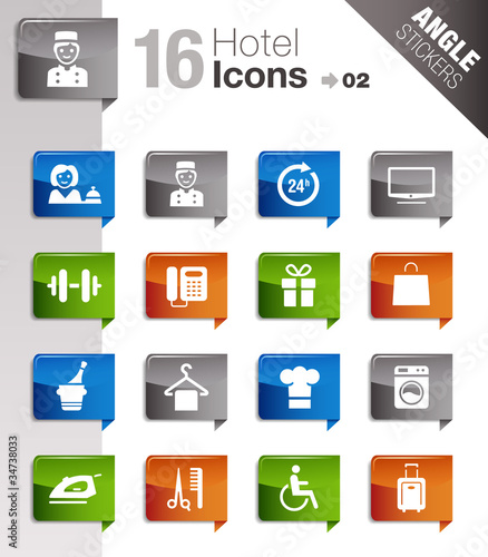Angle Stickers - Hotel icons