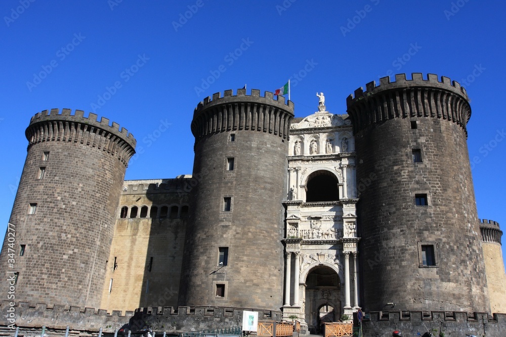 Castel Nuovo of Napoli, landmark in Italy