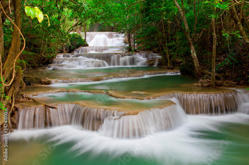 Deep forest Waterfall in Thailand #34741800