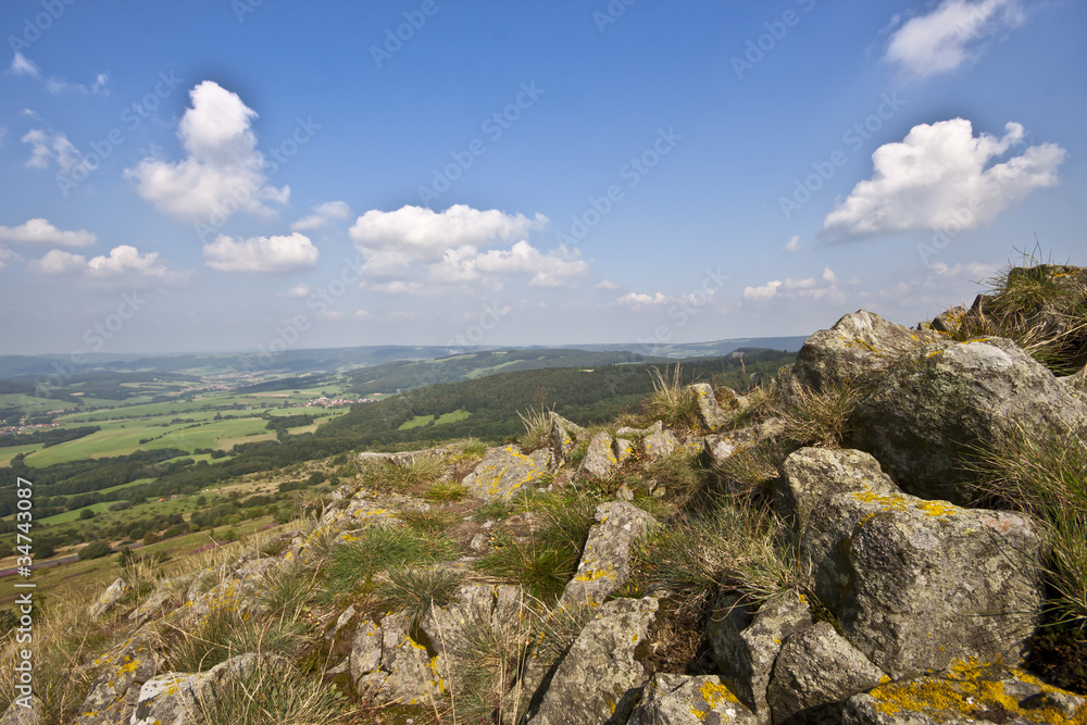 Mittelgebirge Landschaft in der hessischen Rhön Mittelgebirge Landschaft in der hessischen Rhön